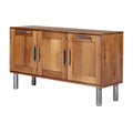 Moderne houten dressoir met metalen poten